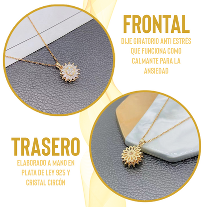 Collar de Girasol Giratorio | Con Caja de regalo 🌻